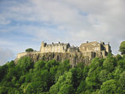 Stirling Castle has stood for centuries atop a volcanic crag defending the lowest ford of the River Forth.  The fortification underwent numerous sieges.